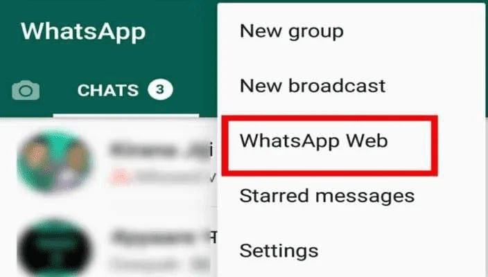 WhatsApp Web Option
