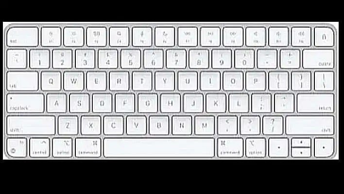 White Mac keyboard