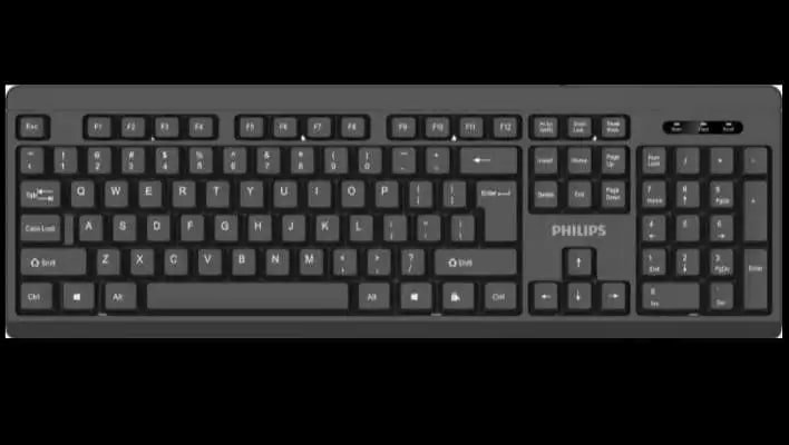 normal keyboard in black colour