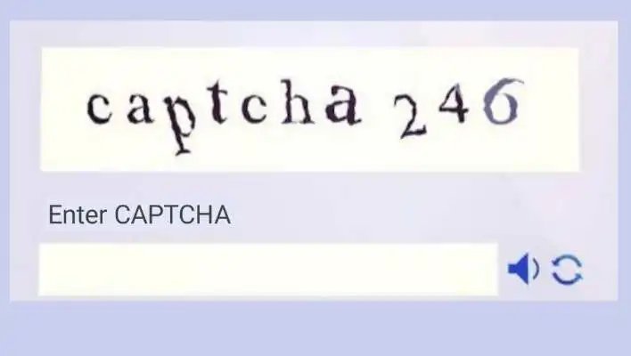 Enter captcha, Text Captcha example