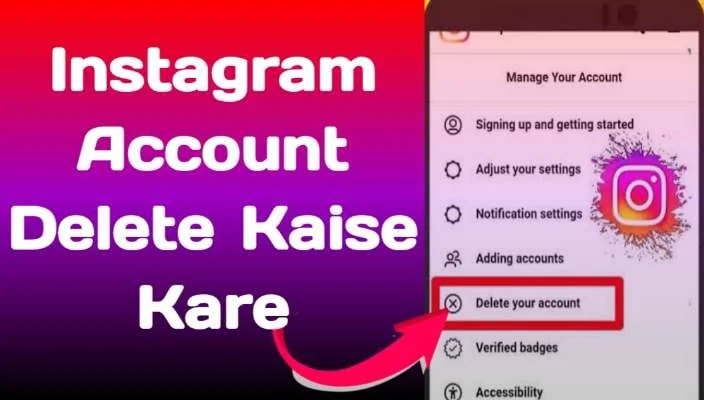Instagram Account Delete Kaise Kare